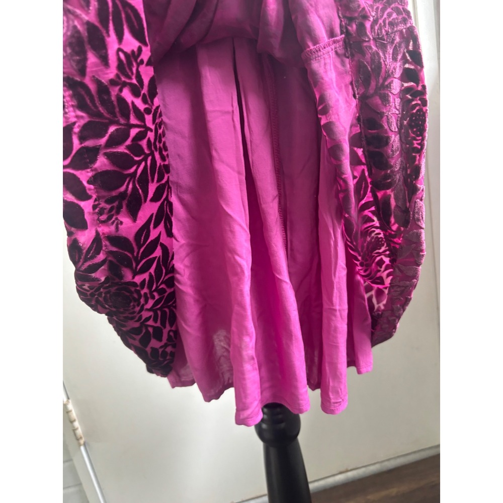 Anthropologie The Somerset Collection Velvet Edition Mini Dress Medium Classic - Picture 7 of 10
